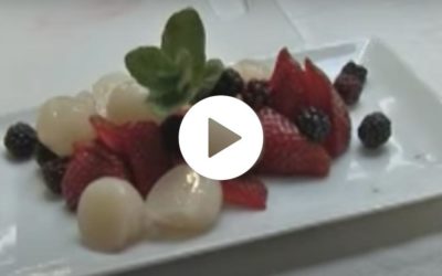 Perles de litchis aux fruits rouges : agar agar en cuisine , recette en vidéo